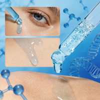 Sérum Anti-Rides au Cuivre Peptidique et Acide Hyaluronique Marque Blanche – Soin Lissant pour le Visage – Sérum au Cuivre Peptidique Bleu