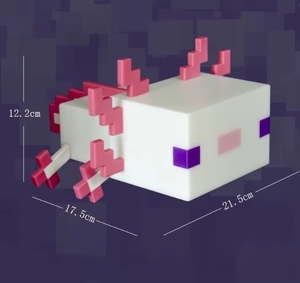 Minecraft نموذج ديي البلاستيك عبر الحدود بلدي العالم المحيطة السمندر هدية ضوء الليل
