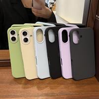 Coque de téléphone en silicone liquide en gros pour iPhone 16, coque de téléphone en silicone liquide microfibre pour iPhone 17 Pro Max 16 15 14