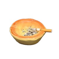 Cendrier moderne en résine en forme de tarte aux œufs, ornement créatif et personnalisé pour table basse, tendance, mignon et de grande valeur pour le salon et la maison