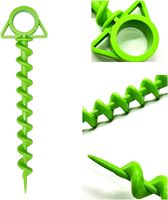 Piquets de tente en spirale en plastique haute résistance - Accessoires de camping portables et durables pour la randonnée, le trekking et les aventures en plein air