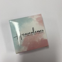 Boîte en papier d'emballage de lentilles de contact souples de style personnalisé pour lentilles de contact cosmétiques