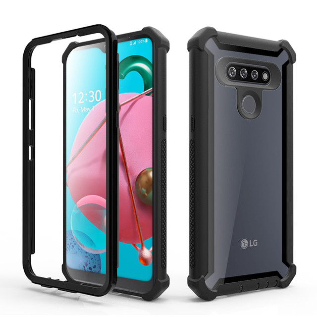 Air Bag 3 in 1 Four-corner Shatter-proof Mobile Phone case Transparent Armor Cover for LG K51 Phone Case