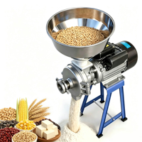 Moulin à farine électrique durable en fonte pour céréales sèches et humides, usage domestique et professionnel, pour maïs, blé, soja, lait, riz et pâtes