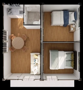 Villa conteneur résidentielle à 5-1 étages, 2 unités préfabriquées, construction rapide, mobile, design moderne, marque Max Prefab, vente en gros 2 - Product Image 2
