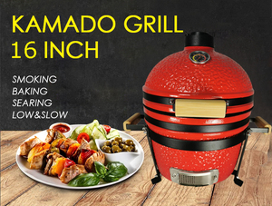 KIMSTONE 16 Inch Kamado <strong>Tabletop</strong> Series Ceramic <strong>Grill</strong> Charcoal Smoker the <strong>Best</strong> Choice for Indoor/Outdoor Cooking - Product Image 4
