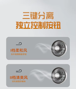 2024 nuova ventola di ventilazione per auto <span class=keywords><strong>Mini</strong></span> ventilatore USB con due teste per sedile posteriore auto <span class=keywords><strong>accessori</strong></span> per auto - Product Image 5
