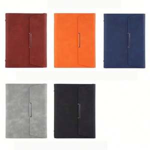 Stylish Tri-Fold <b>A5</b> Business <b>Notebook</b> Matte Finish <b>Lined</b> Pages Magnetic Closure for Notes and Meetings - Product Image 4