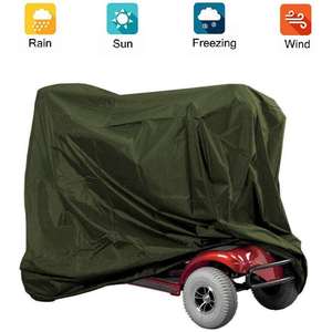 Housse de scooter imperméable et anti-poussière en tissu Oxford 210D vert, accessoires de protection pour scooters - Product Image 2