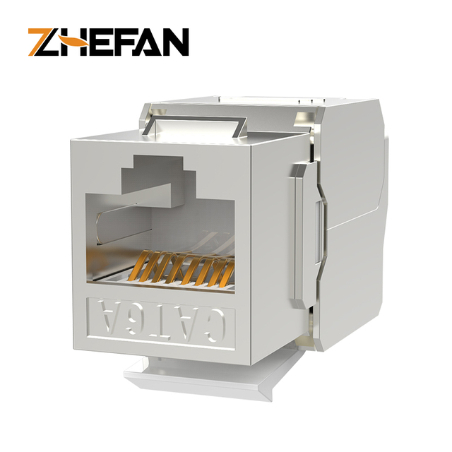 Cat6 Shielded Keystone Networking Accessories Cat6a Zinc Alloy Keystone Cat6a Shielded Keystone Jack Cat6a