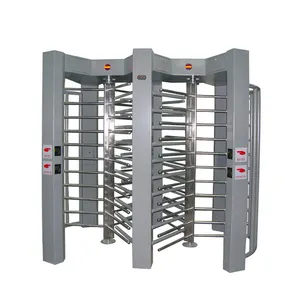 Stainless Steel Gerbang Penghalang Keamanan Pengenalan Wajah, Full Height Turnstile Harga RFID Gerbang