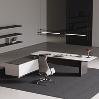 Ensemble de bureau et chaise de direction de luxe, modulaire, grand format, moderne, mobilier de bureau