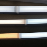 Lampu tabung LED T5 desain terbaru bahan baku/kilau/Luz tabung neon LED dengan 3 saklar CCT