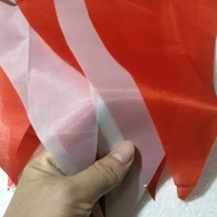Guirlandes de drapeaux triangulaires en tissu rouge et blanc de 80 mètres (262 pieds) pour la décoration de fêtes et de festivals, intérieur et extérieur