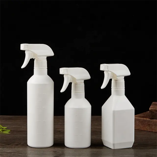 300ml 500ml luxury empty PE all plastic trigger spray bottles for cleaning solutions sanitizing