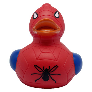 Tùy chỉnh hành động hình 3 inch độc đáo Spider Vàng Vinyl cao su Vịt Tắm Đồ chơi Bat cao su vịt - Product Image 5