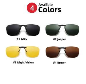 Gafas de Sol Polarizadas Fotocromáticas Cuadradas con Visión Nocturna UV400 para Hombre, Gafas de Sol con Clip para Miopía - Product Image 3