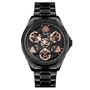 Montre mécanique à quartz Skmei 1678 pour homme, boîtier en alliage de 47 mm, cadran en verre à engrenages creux, cadeau de mode d'affaires personnalisé, pointeur - Product Image 5