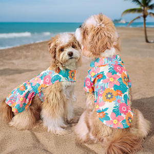Vêtements pour animaux de compagnie, chemise de plage estivale de style hawaïen à imprimé ananas pour chiens et chats, vente chaude - Product Image 4