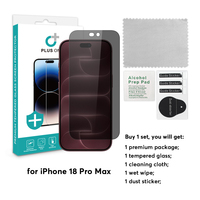 Protection d'écran anti-espion pour iPhone 18 Pro Max, verre trempé 9H, film de protection d'écran pour une visualisation privée, protège les données