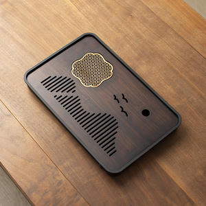 Bandejas de té drenables al por mayor para uso doméstico y de oficina, con drenaje, almacenamiento de agua y capacidad para preparación en seco. - Product Image 1