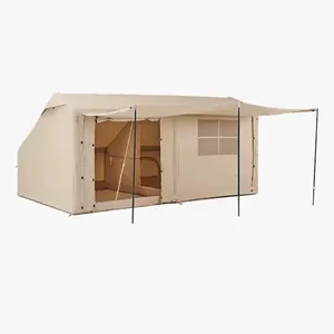 Wholesale Portable One Bedroom One Living Room Air House Camping Inflatable Tent for Winter Family Outdoor Adventure Fun