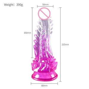 قضيب اصطناعي كبير وواقعي من مادة TPE الناعمة والصديقة للبيئة، محفز لنقطة G، قضيب هلامي للاستخدام بدون يدين، لعبة جنسية شرجية للنساء - Product Image 4