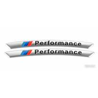 Autocollants de moyeu de roue M Performance pour BMW, autocollants de centre de jante, badge en résine, accessoires de tuning extérieur automobile