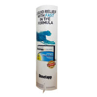 Mesa de exhibición moderna POP Soporte de publicidad Cartón elíptico Pos Totem Standee para publicidad