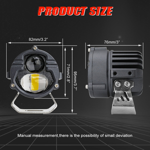 Đối Với Ford F150 Bronco Bull Bar Cản Trước IP68 3 ''40W Combo Chùm Sáng Cao Thấp Đèn Sương Mù Có Khung Gắn - Product Image 5