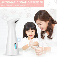 Dispenser sabun Sensor otomatis, tempat cuci pintar kamar mandi Sensor sabun tangan antiair ABS kualitas tinggi