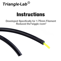 Trianglelab PTFE 1.9x4mm ID1.9mm OD 4mm Hitam Biru Tabung PTFE Merah untuk Filamen 1.75mm untuk Pencetakan 3D