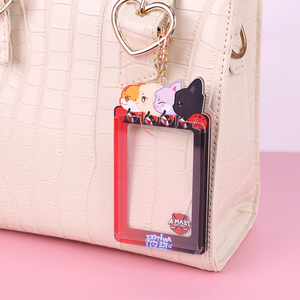 Tùy Chỉnh Rõ Ràng <span class=keywords><strong>Acrylic</strong></span> Khung Ảnh Keychain Nhựa Keyring Charms UV In Cá Nhân Nhựa Phim Hoạt Hình - Product Image 3