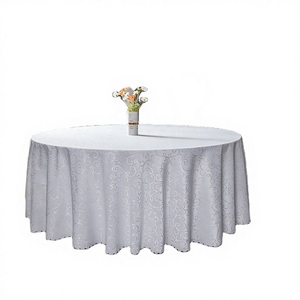 Tovaglia rotonda del ristorante della tovaglia dell'hotel del modello europeo su ordinazione tovaglia rotonda grande della famiglia - Product Image 1