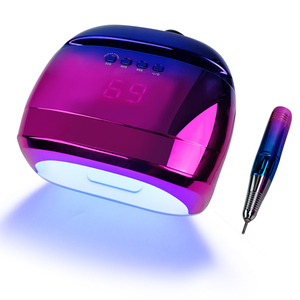 <span class=keywords><strong>3</strong></span> en <span class=keywords><strong>1</strong></span> Usine Rechargeable Professionnel Portable Nail Drill Main Piece Nail Lamp Machine Avec Support de Téléphone - Product Image 5