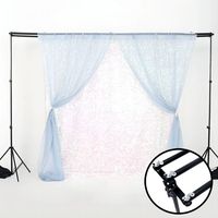 Supports de toile de fond multi-barres transversales polyvalents triple 10 x 10 pieds et supports de fond à double barre transversale