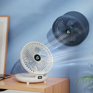 Ventilador de mesa dobrável multifuncional para ventilação portátil, ventilador de mesa com USB de mesa, modelo de parede