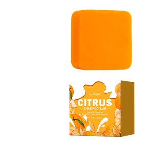 Barra de Champú Natural de Cítricos, Nutre y Fortalece el Cabello, Limpieza Profunda, Anticaspa, Nutrición del Cuero Cabelludo, Champú Refrescante - Product Image 3