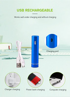Diffuseur d'huiles essentielles en aluminium coloré, écologique, léger, humidificateur d'air pour voiture, portable, rechargeable par USB, LED