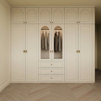 Armoire de chambre/salon modulaire moderne sur mesure avec 2 tiroirs, éclairage LED, grande capacité, meubles pour la maison