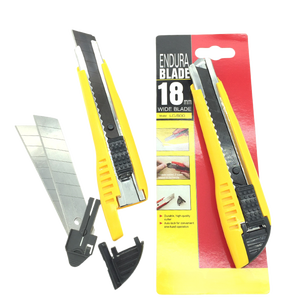 Cuchillo Multiusos <span class=keywords><strong>de</strong></span> Alta Resistencia TaJima LC-500 <span class=keywords><strong>de</strong></span> 18 mm, Cortador <span class=keywords><strong>de</strong></span> Cuchilla Desprendible con Bloqueo Automático, para Cortar Papel, Cartón, Papel Tapiz - Product Image 1