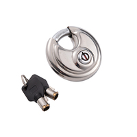 Personnalisé bon marché cadenas à disque en acier inoxydable finition brossée/polie cylindre en laiton massif verrouillage à levier unique pour cadenas automatique