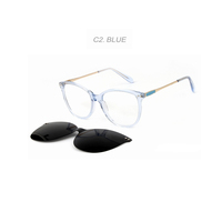 Lunettes de soleil ovales transparentes surdimensionnées pour femmes, montures en acétate, design minimaliste, légères, style œil de chat, pour toutes les formes de visage, légères