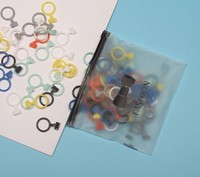 Sacs d'emballage personnalisés en PP avec fermeture éclair, qualité alimentaire, pour sous-vêtements féminins, chaussettes, petits jouets, manchon transparent auto-scellant pour crème solaire, 100 unités