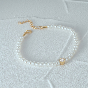 CANNER Luxury Wholesale Custom S925 Sterling <b>Silver</b> Jewelry 18K Gold Plated Pearls <b>Beaded</b> <b>Bracelets</b> for Women Exquisite Gift - Product Image 1