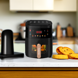 Petits appareils électroménagers en gros Four grille-pain intelligent <span class=keywords><strong>Friteuse</strong></span> à air visible 5,5 l Poêle à frire électrique - Product Image 4