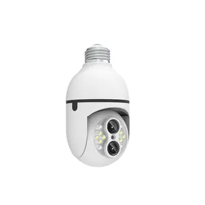 Wireless Wifi E27 Light Bulb 1080p Camera Security 360 Degree Panoramic Cctv Surveillance Ptz Camera 2mp