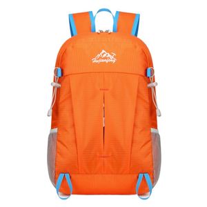Lightweight Unisex Sports Outdoor <b>Backpack</b> Portable Folding Hiking Bag Zipper Waterproof <b>Nylon</b> Polyester Fashionable Letter - Product Image 1