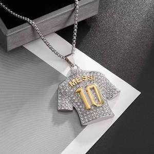 Gioiello <span class=keywords><strong>Messi</strong></span> 10 Più Venduto - Collana alla Moda - Adatta sia per Uomini che per Donne - Un Regalo Indispensabile - Product Image 3