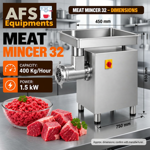 Picadora de Carne Eléctrica de 30 kg, Acero Inoxidable, Motor de 1.5 kW, Fácil de Operar, 1 Año de Garantía - Product Image 3